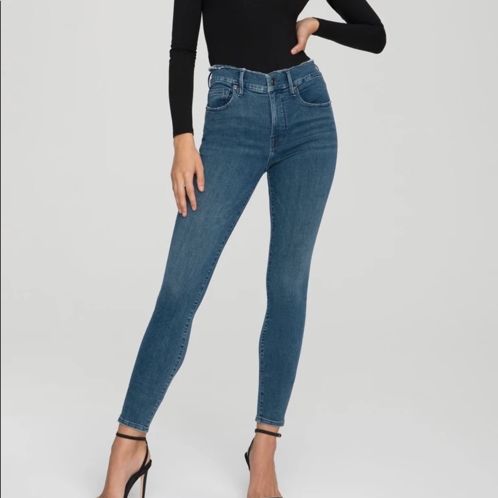 Good American jeans: Good legs fray waistband